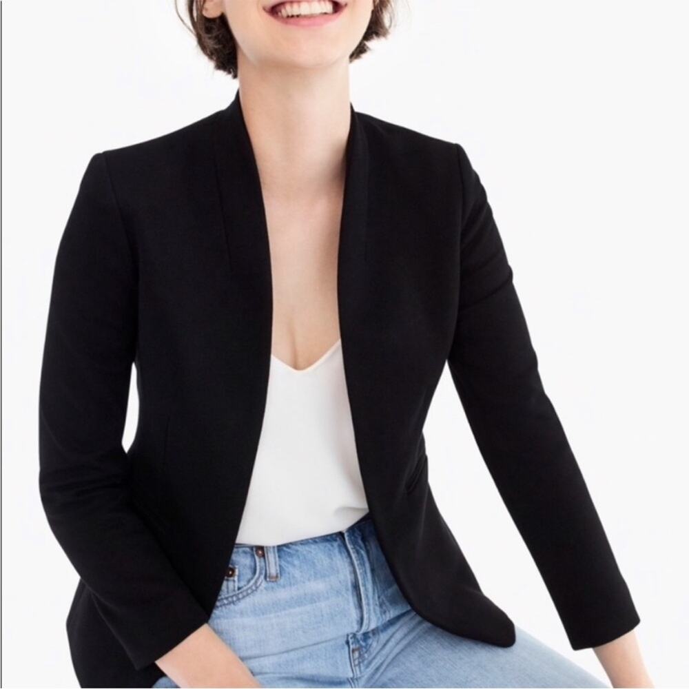 Sold J. Crew Going Out Stretch Twill Black Business Casual Suit Jacket Blazer